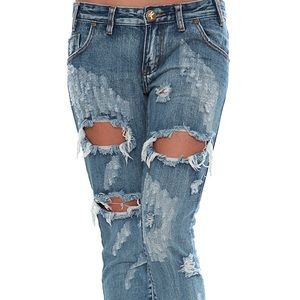 One Teaspoon Freebird Super Distressed Jeans NWOT